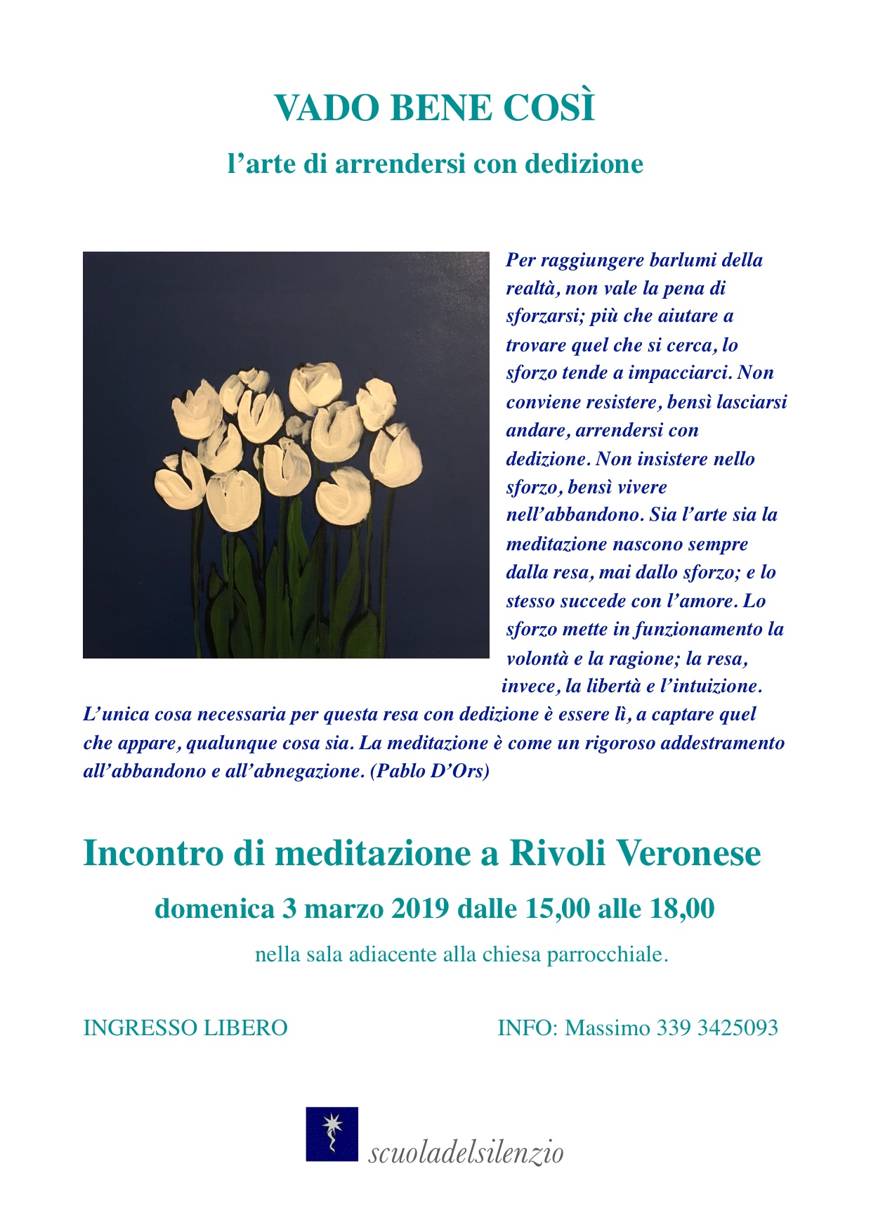 Incontro di meditazione del 3 marzo