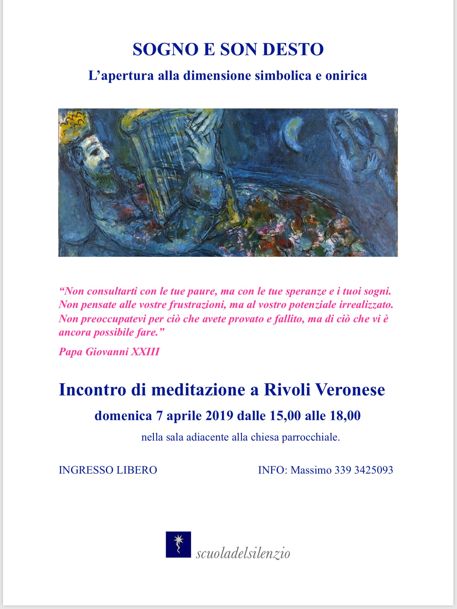Incontro di meditazione del 7 aprile